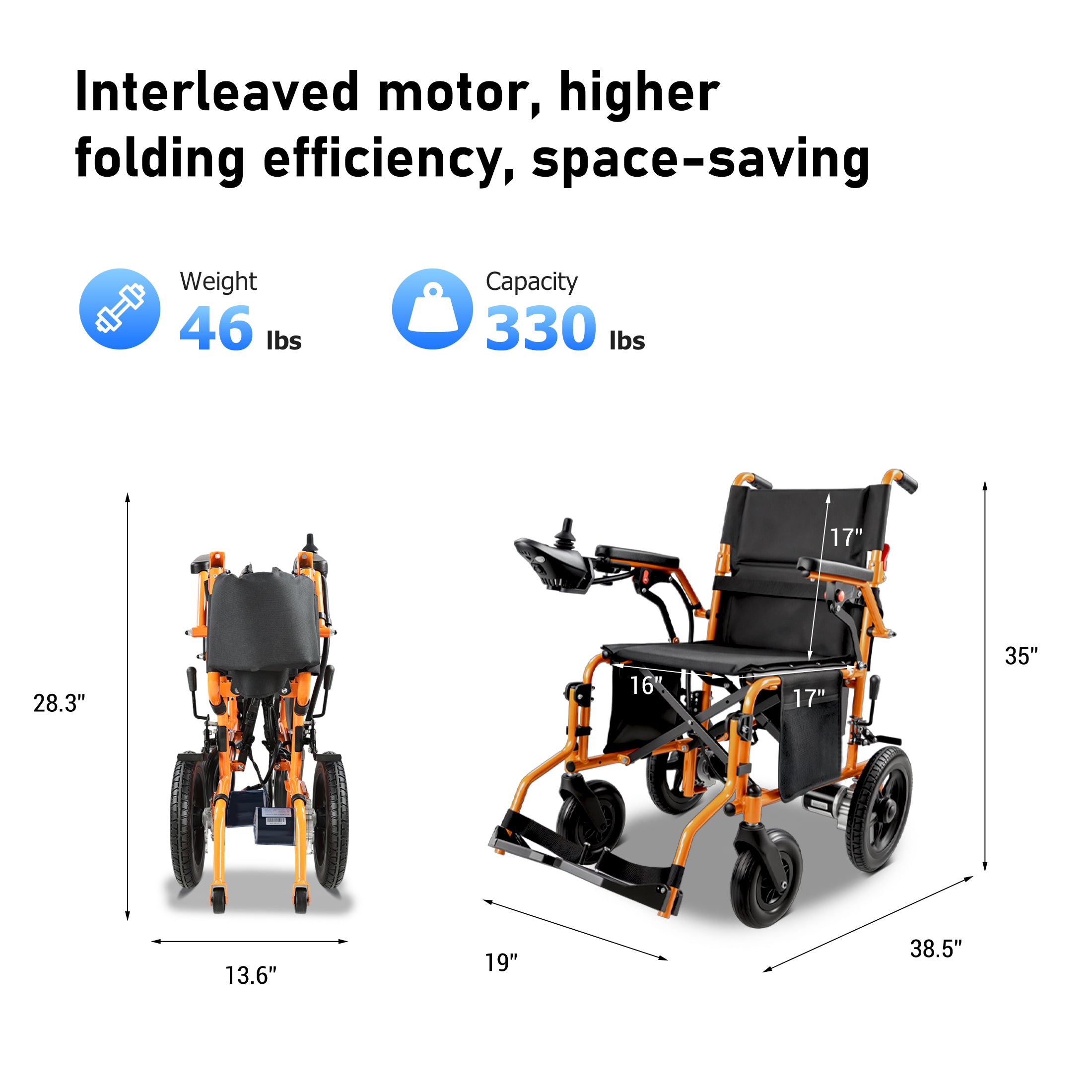 Zygenair Portable Electric Wheelchair YF001Y-Plus