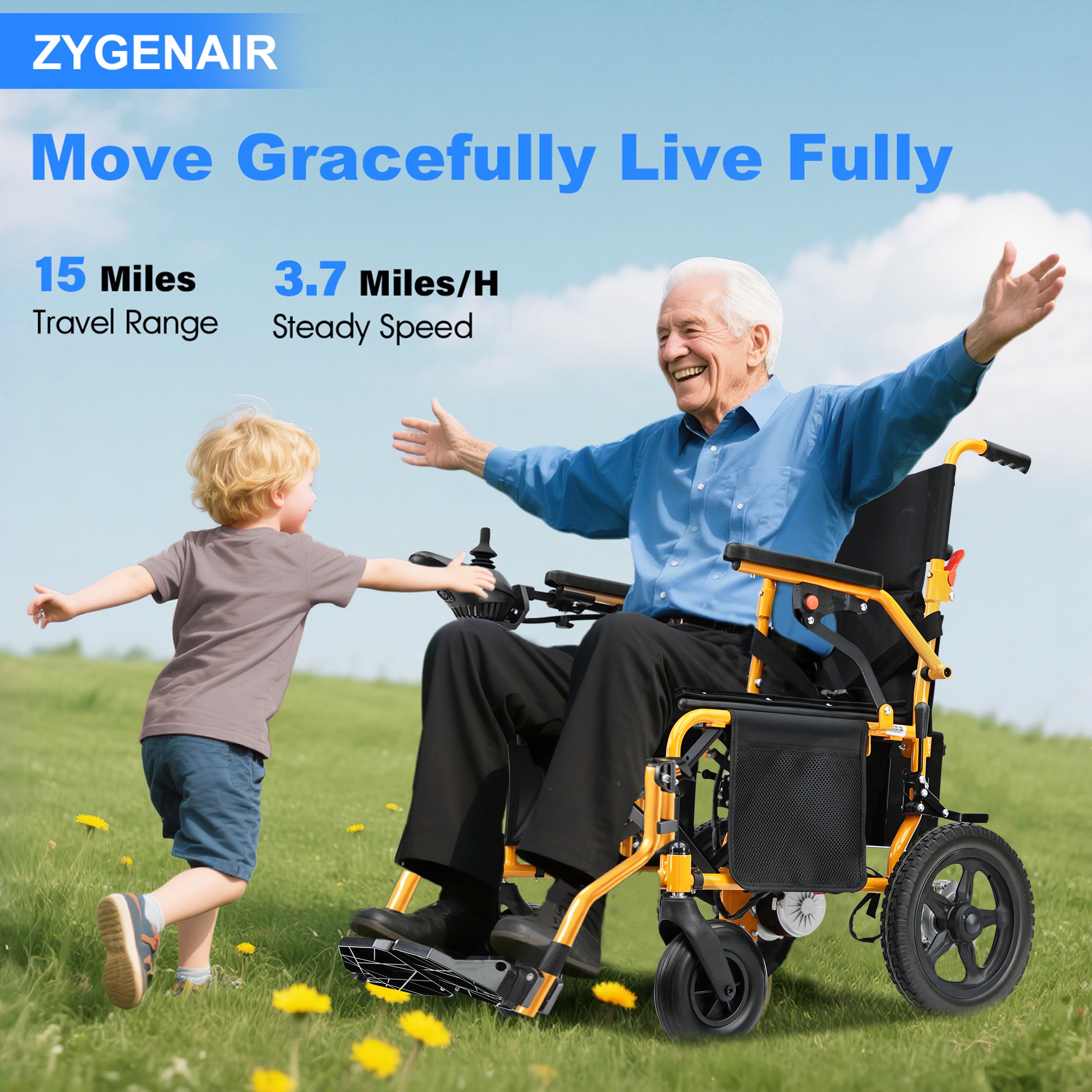 Zygenair Portable Electric Wheelchair YF001Y-Plus