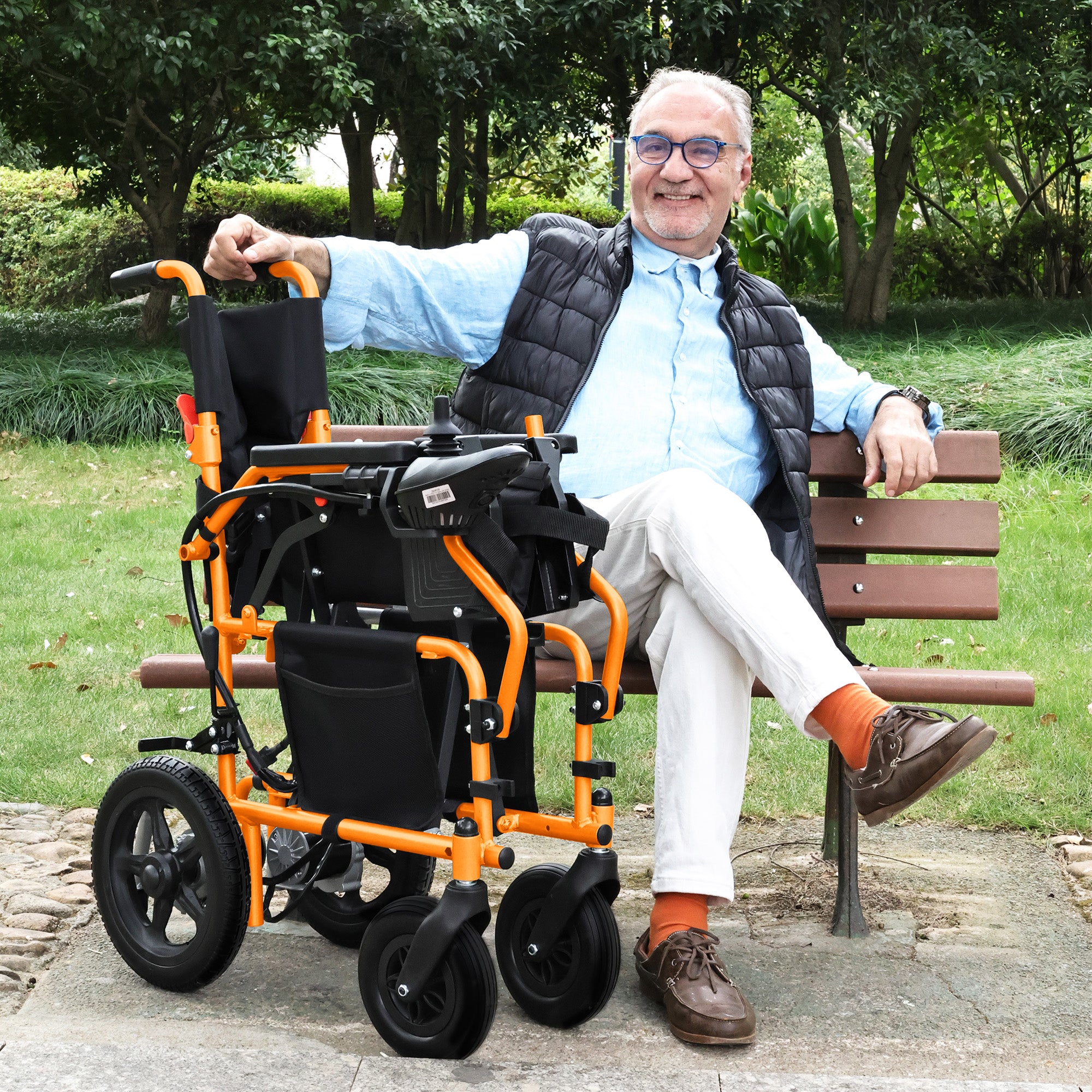 Zygenair Electric Wheelchair Lightweight Foldable YF001Y