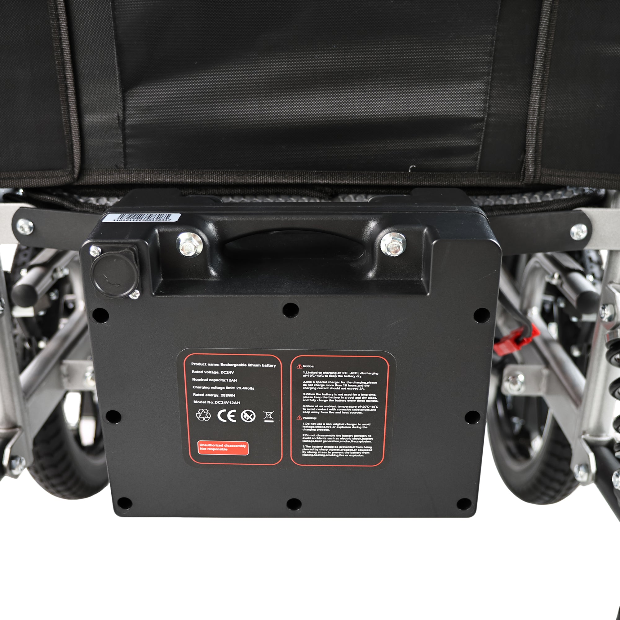 Zygenair Rear-Mounted Lithium Battery For Electric Wheelchair