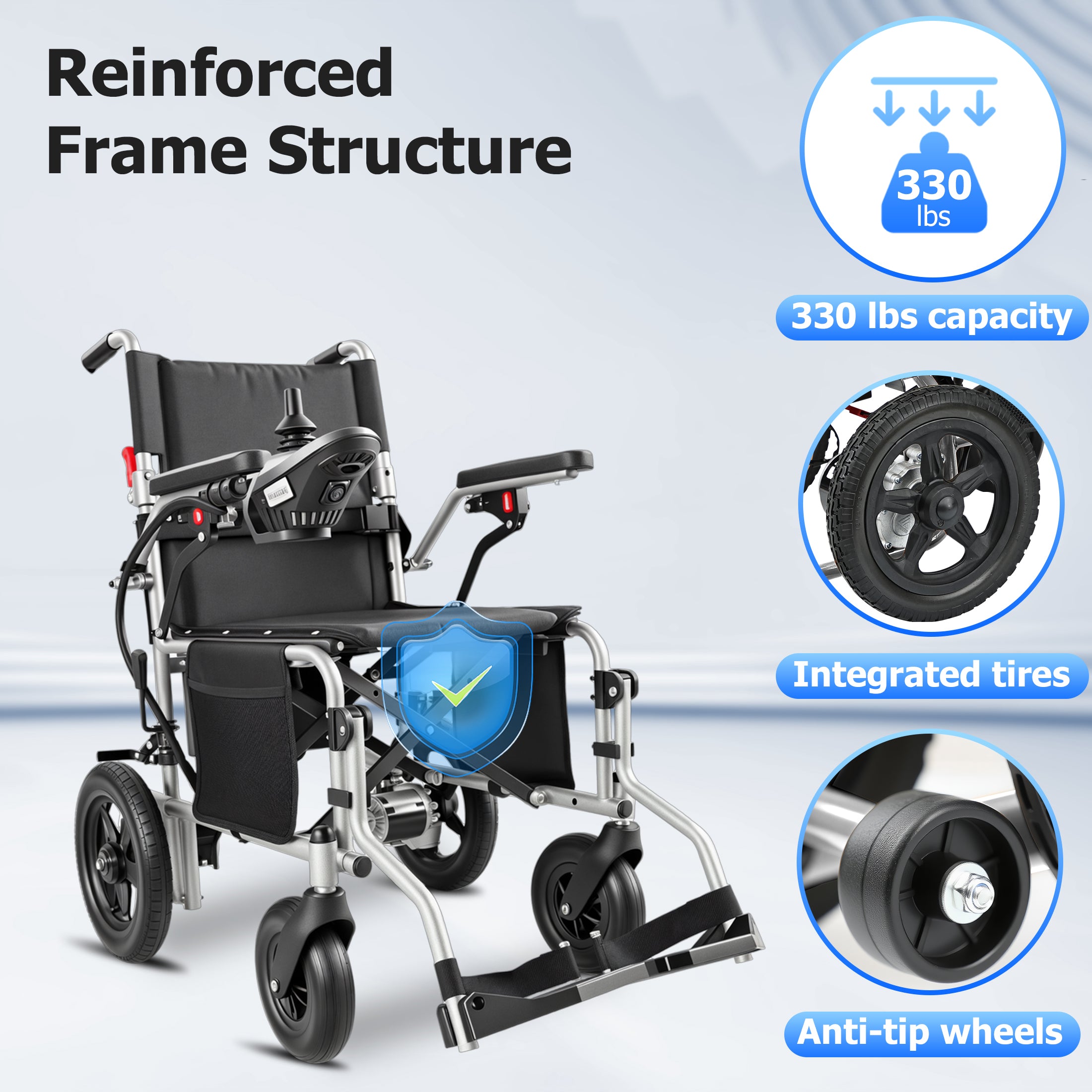 Zygenair Portable Electric Wheelchair YF001S-DPlus