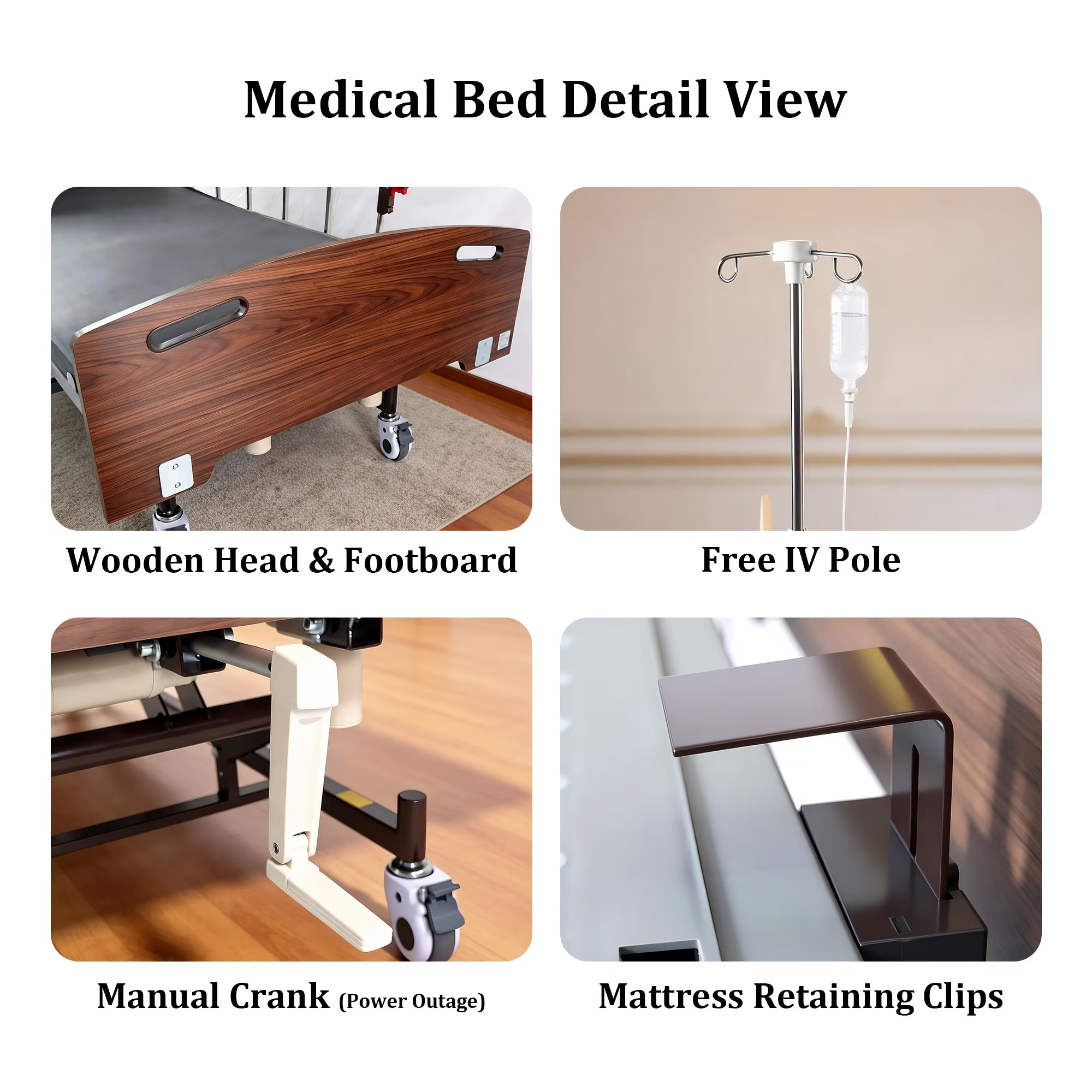 MediNex Electric Adjustable Medical Bed with Ergonomic Design, Quiet Motor, and Strong Weight Support – Perfect for Home and Healthcare Use