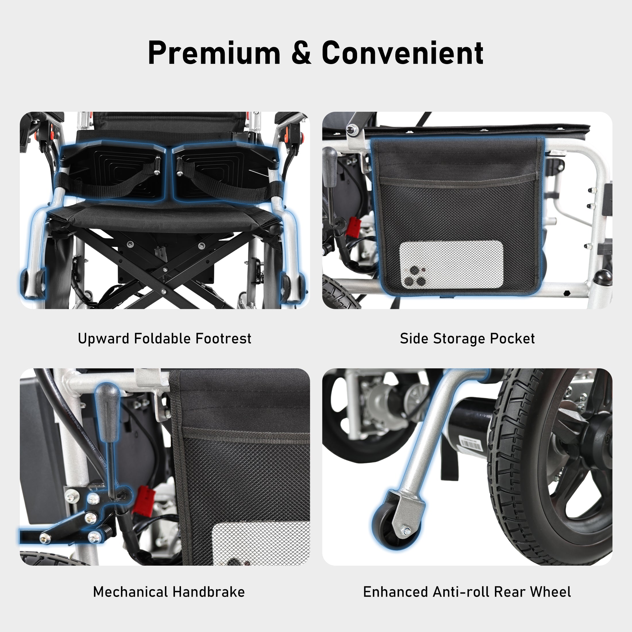 Zygenair Portable Electric Wheelchair YF001S-DPlus