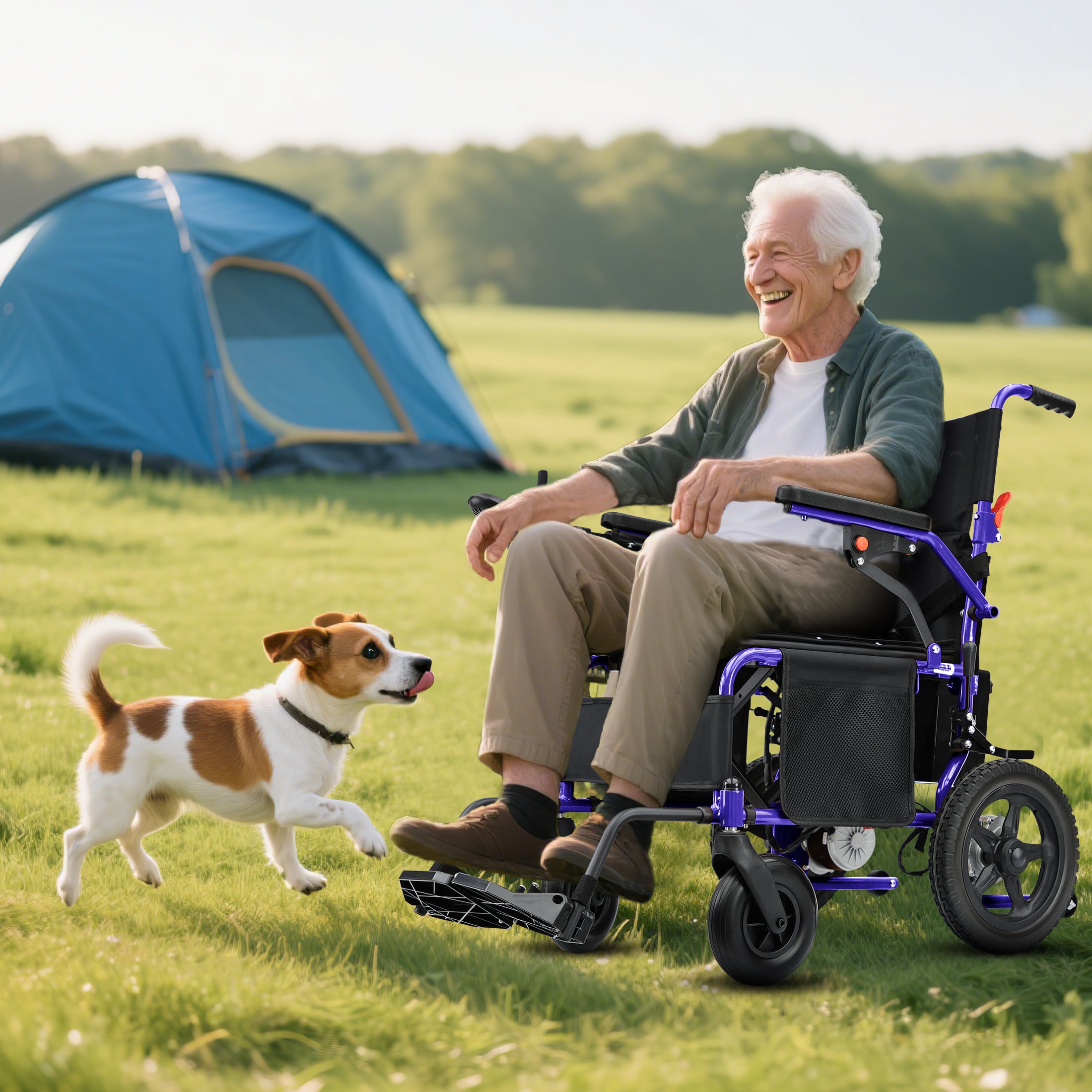 Zygenair Electric Wheelchair Lightweight Foldable YF001B