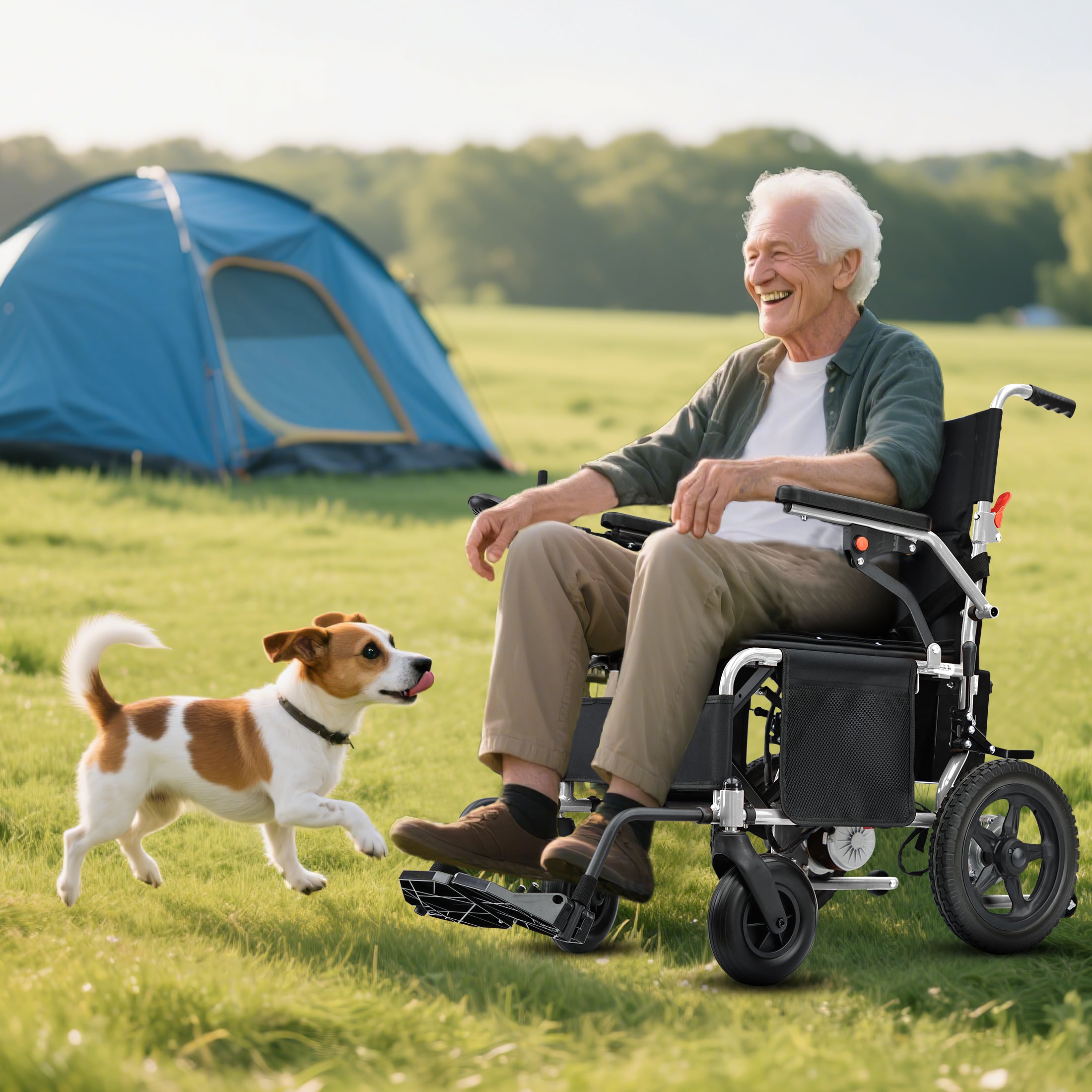 Zygenair Electric Wheelchair Lightweight Foldable YF001S