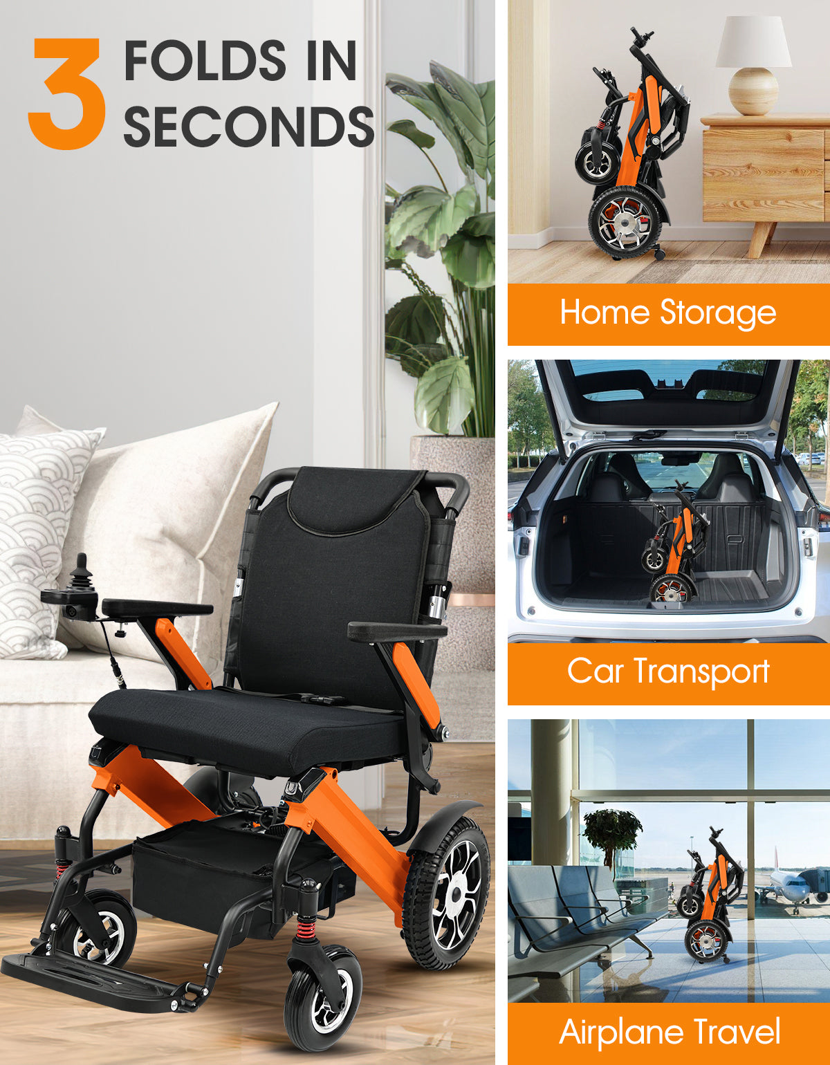 Zygenair Electric Wheelchair Fashionable lightweight YL002Y