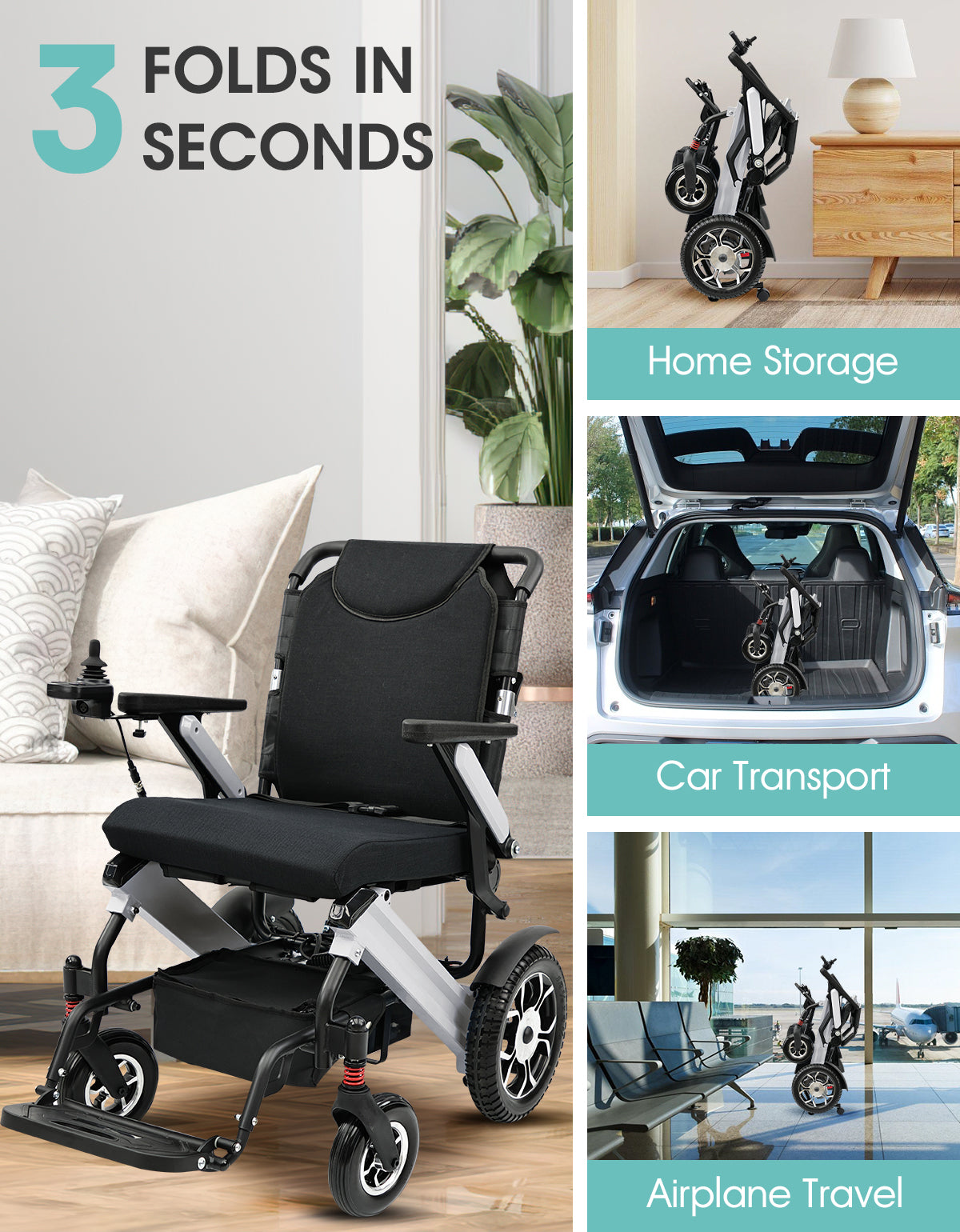 Zygenair Electric Wheelchair Fashionable lightweight YL002S