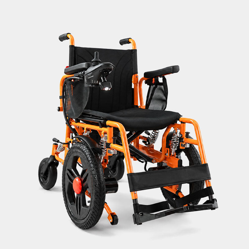 Zygenair C01 foldable electric wheelchair with adjustable shock absorption