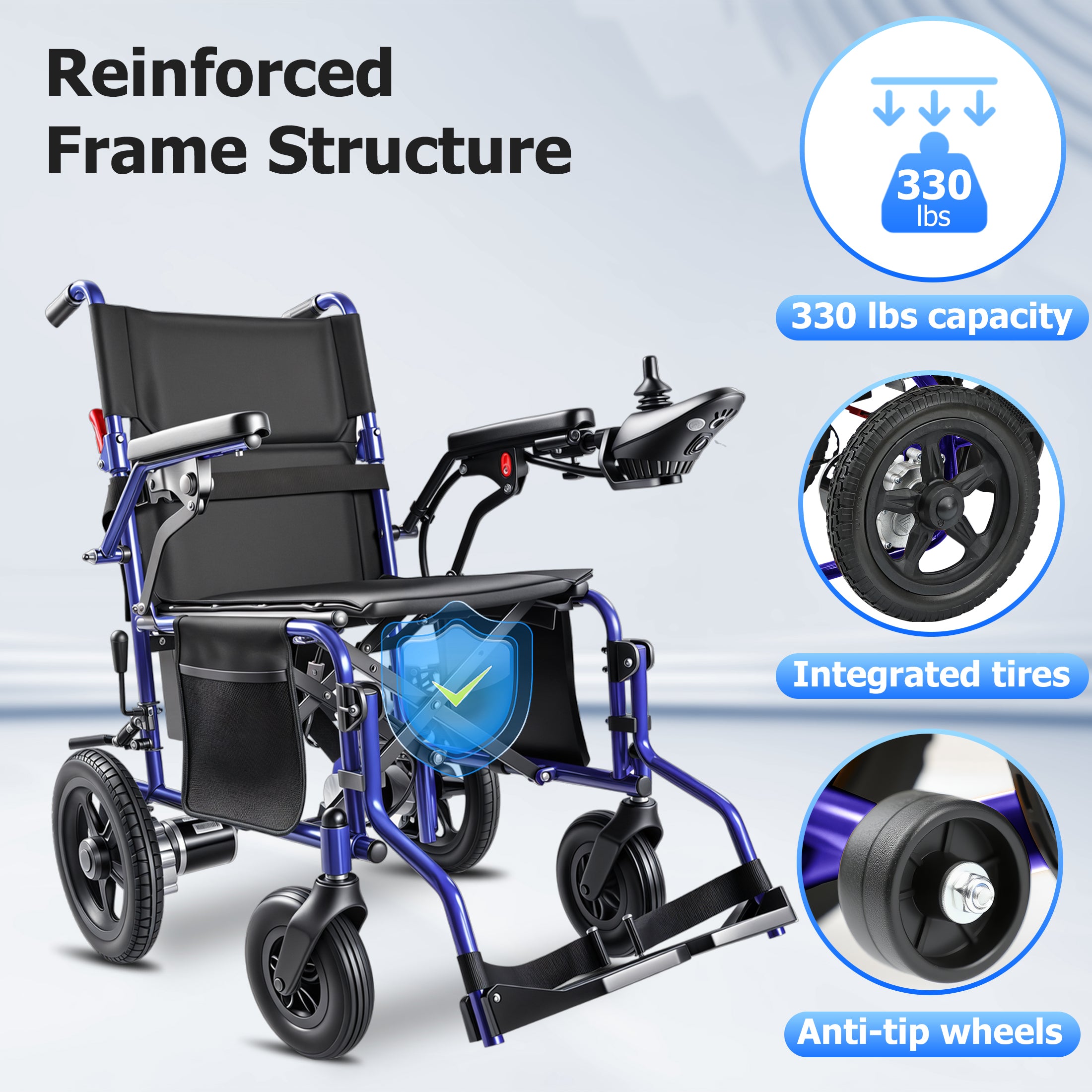 Zygenair Portable Electric Wheelchair YF001B-DPlus
