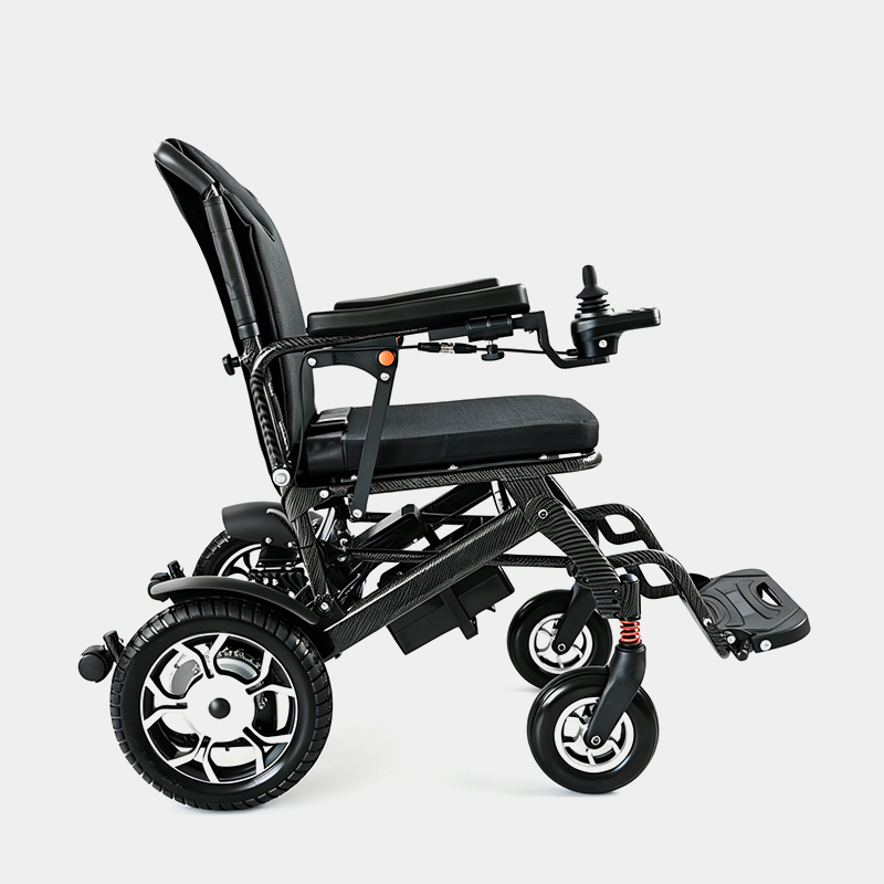 Silla de ruedas eléctrica de aluminio y fibra de carbono YL003