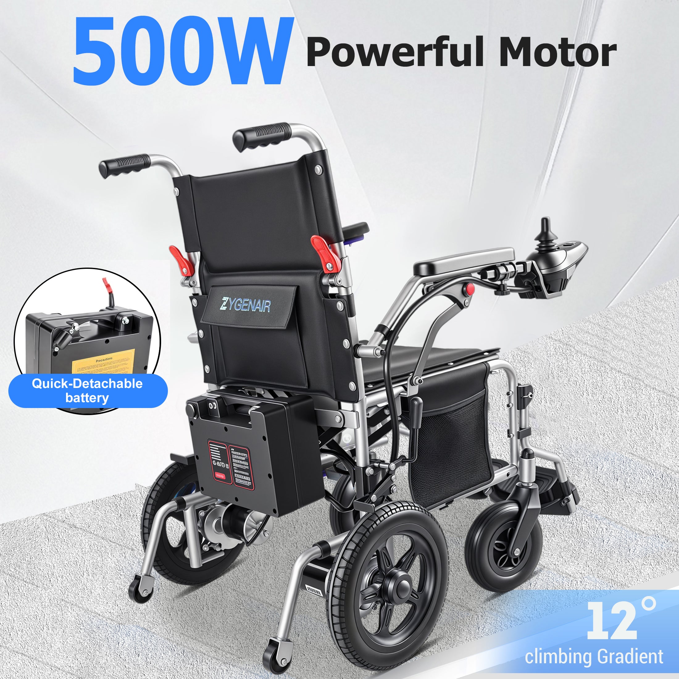 Zygenair Portable Electric Wheelchair YF001S-Plus – ZYGENAIR