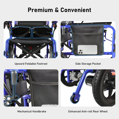 Zygenair Portable Electric Wheelchair YF001B-Plus