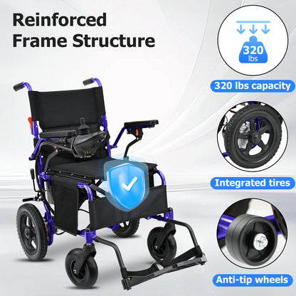 Zygenair Electric Wheelchair  Lightweight Foldable YF001B
