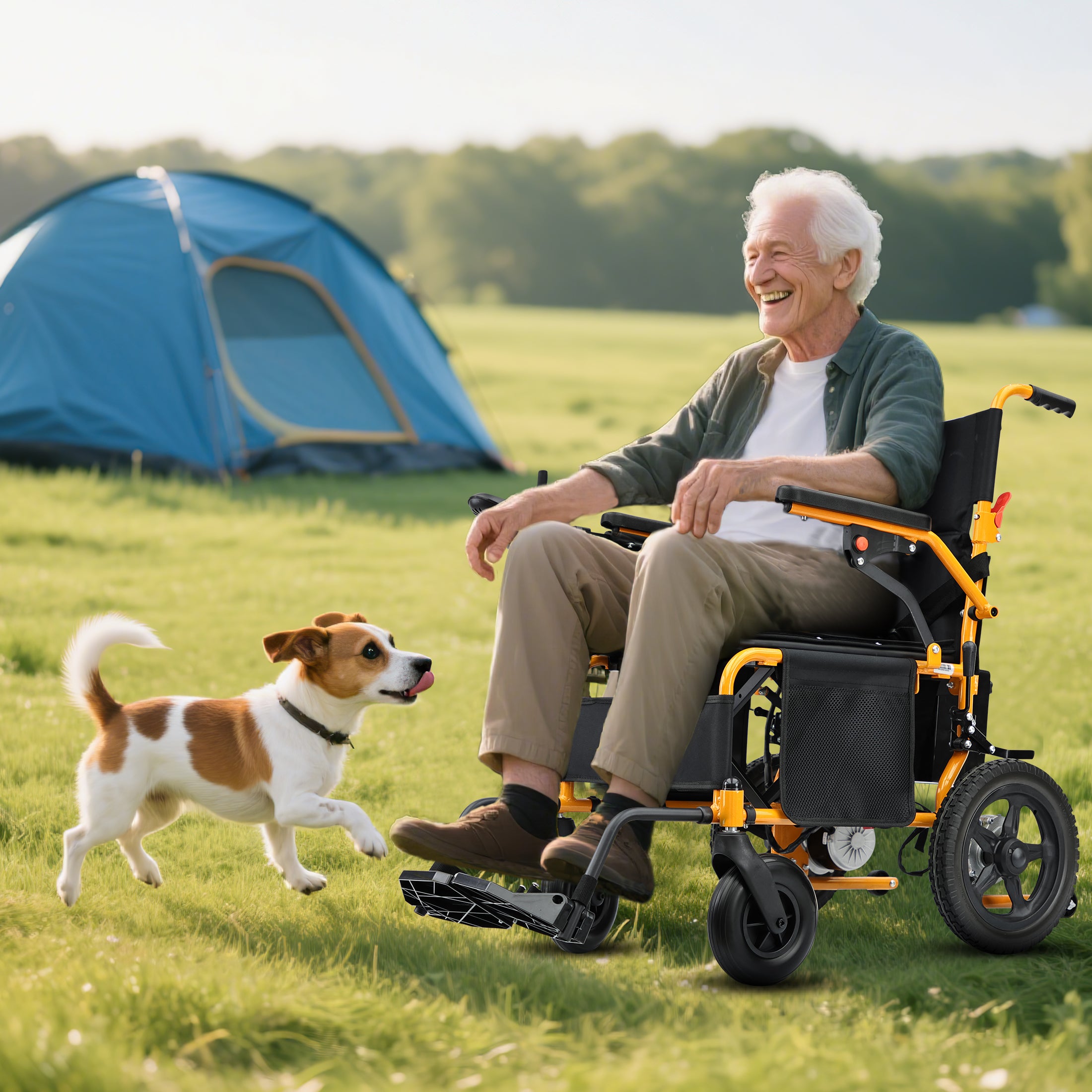 Zygenair Electric Wheelchair  Lightweight Foldable YF001Y