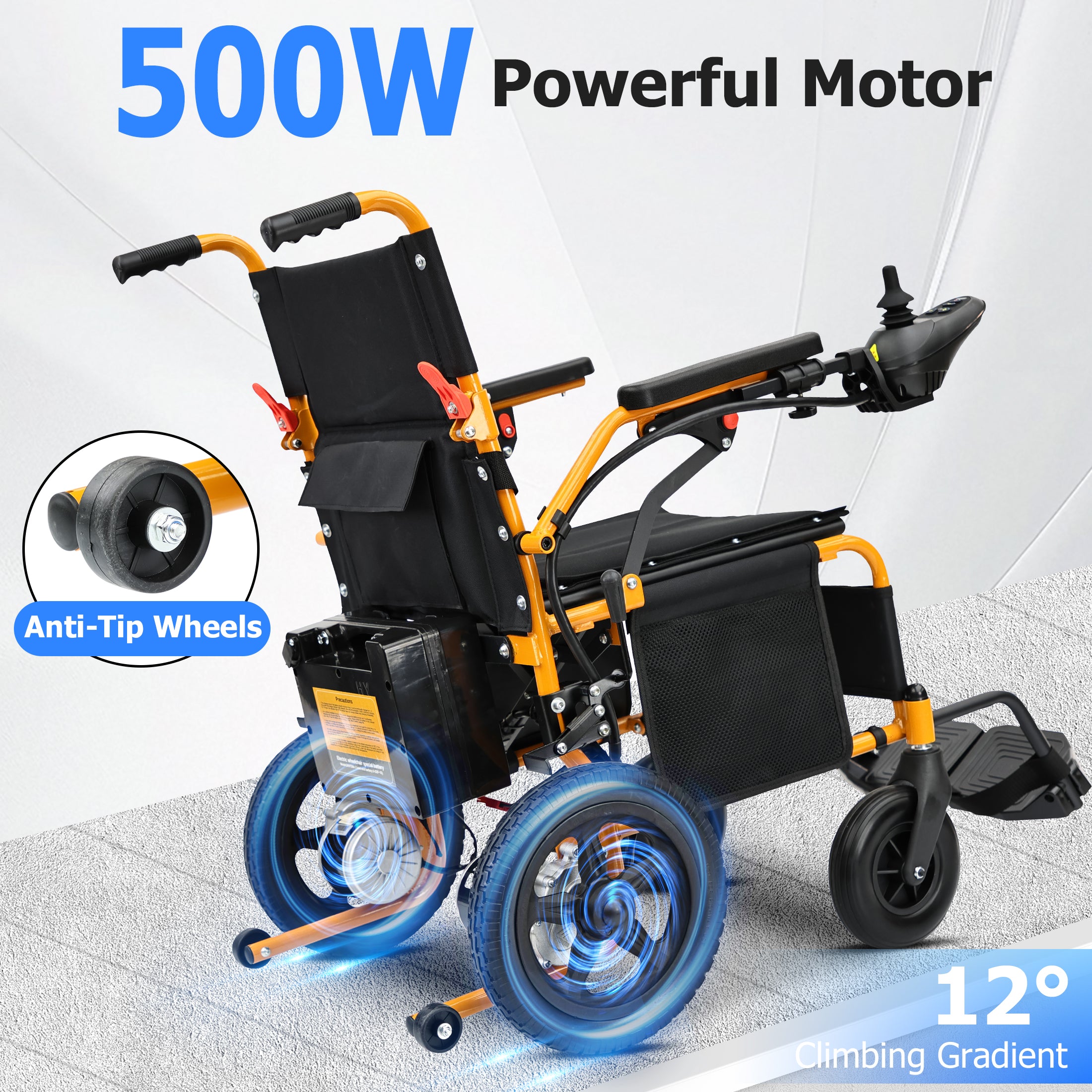 Zygenair Electric Wheelchair  Lightweight Foldable YF001Y