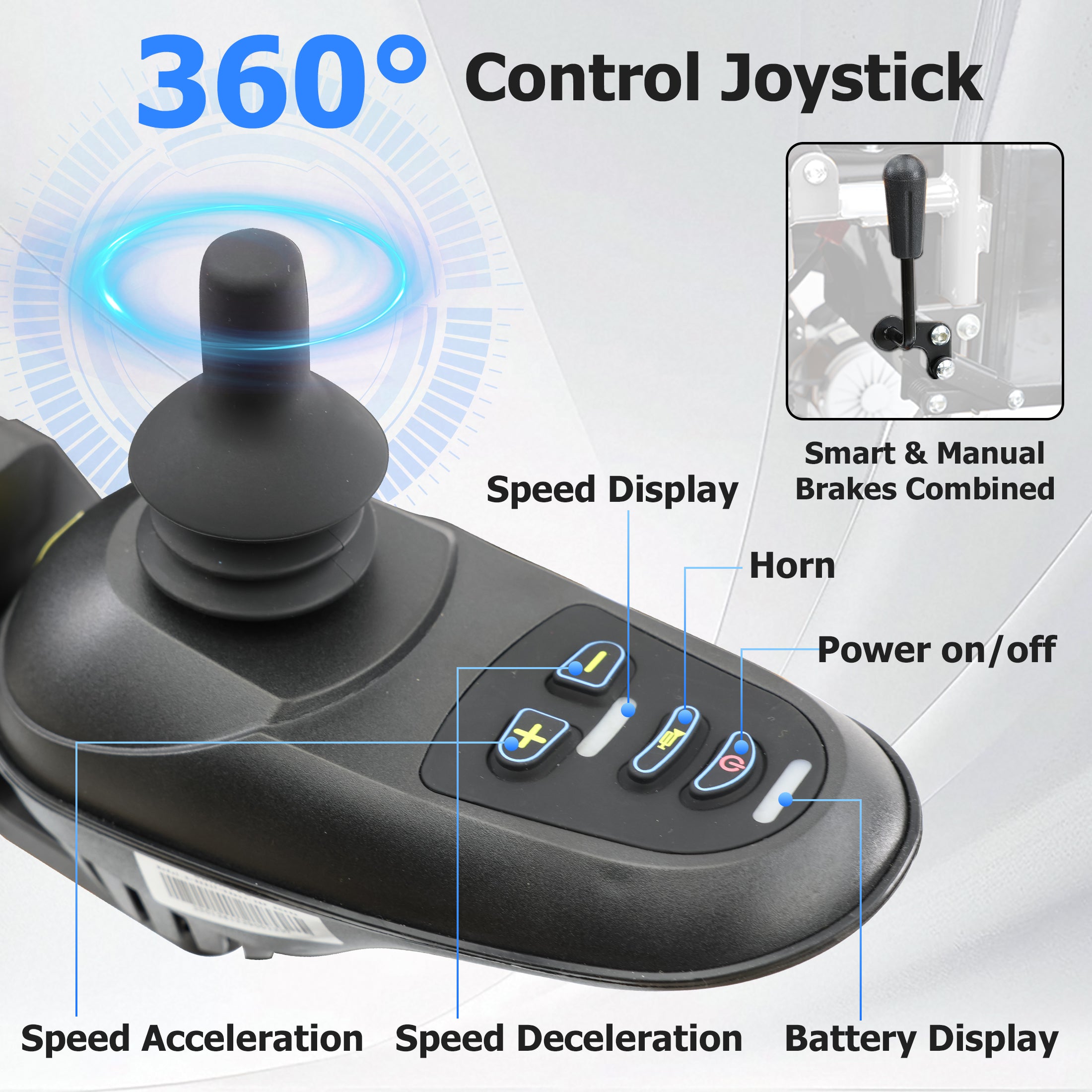 Zygenair Electric Wheelchair  Lightweight Foldable YF001S